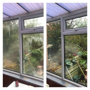misty glass replacement before and after photos