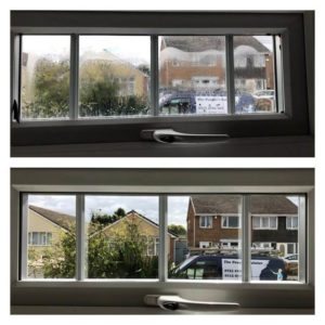 misty glass replacement before and after photos
