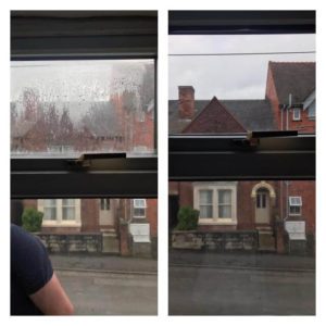 misty glass replacement before and after photos
