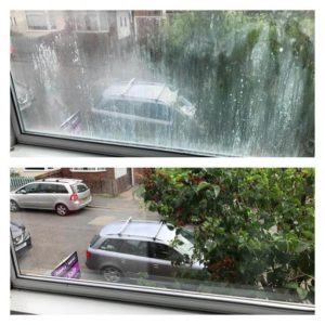 misty glass replacement before and after photos