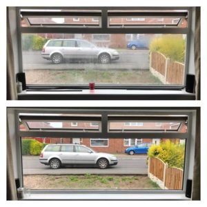 misty glass replacement before and after photos