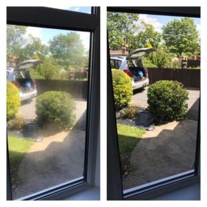 misty glass replacement before and after photos