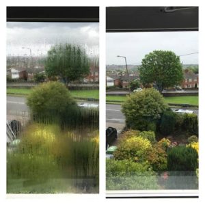 misty glass replacement before and after photos
