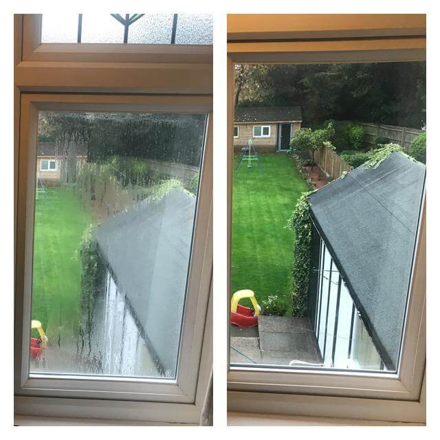 misty glass replacement before and after photos